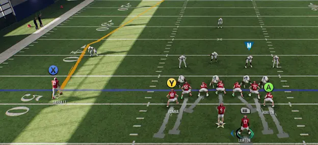 CFB 25 Pre Snap Offensive Adjustment Menu