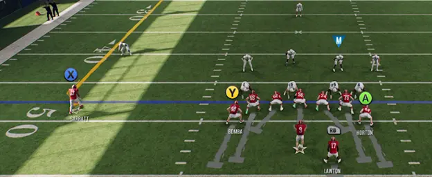 CFB 25 Pre Snap Offensive Adjustment Menu
