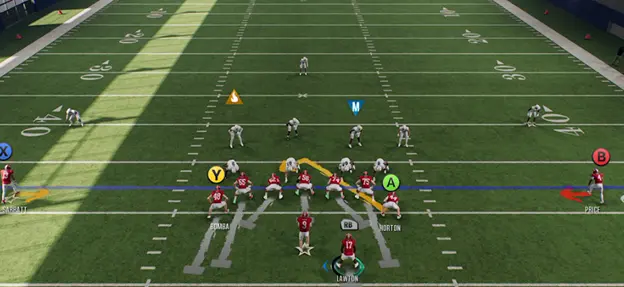 CFB 25 Pre Snap Offensive Adjustment Menu