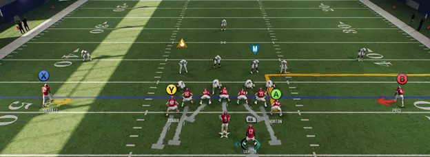 CFB 25 Pre Snap Offensive Adjustment Menu