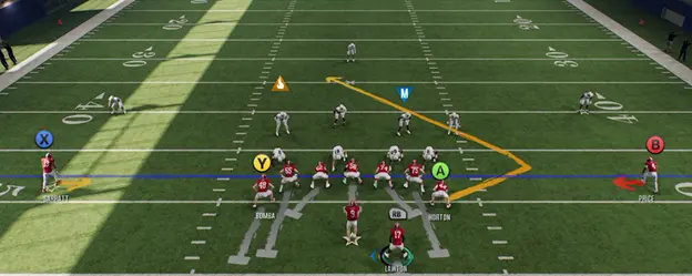 CFB 25 Pre Snap Offensive Adjustment Menu