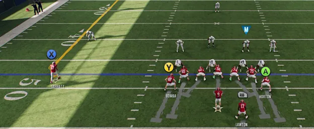 CFB 25 Pre Snap Offensive Adjustment Menu