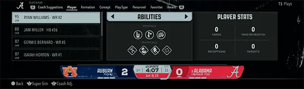 CFB 26 plays by player