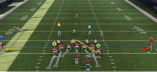 CFB 25 Pre Snap Offensive Adjustment Menu